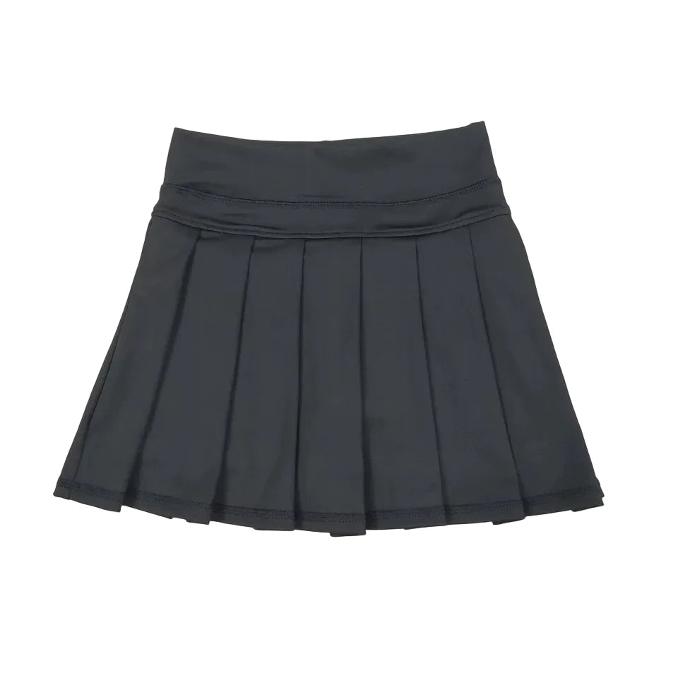 Black Active Pleated Skort