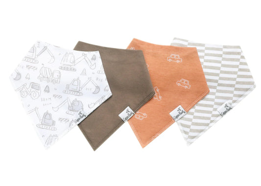 Copper Pearl Bandana Bib Set (4-pack) - Gage