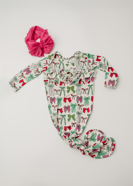 Holly Jolly Bows Knot Gown