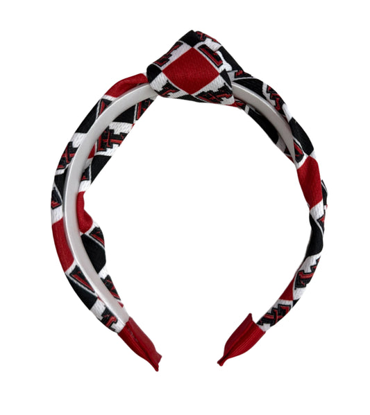 Texas Tech Checkerboard Knot Headband