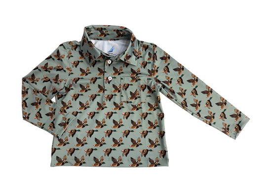 Performance Duck Print Polo