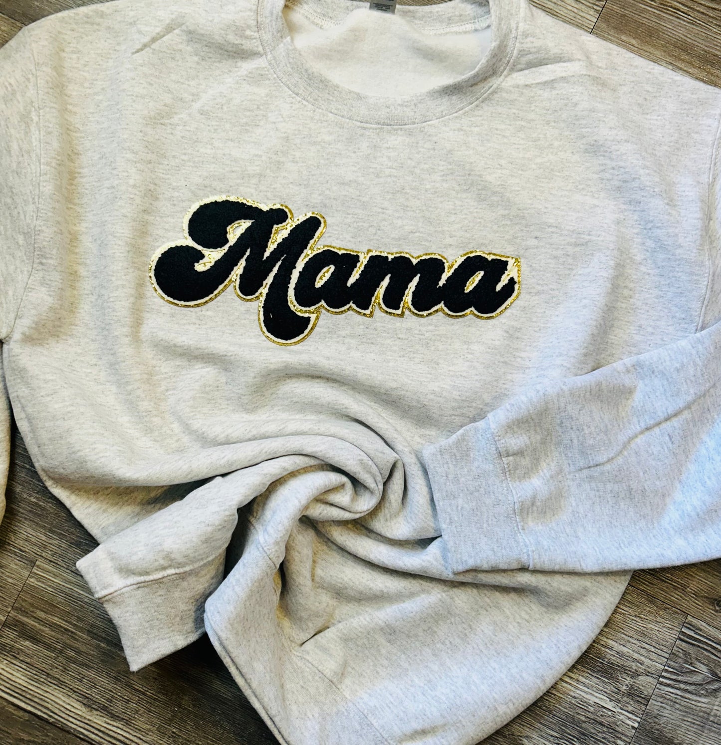 Women's Mama Chenille Patch Sweatshirt