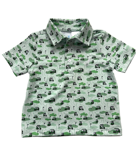 Performance Dog Golf Cart Print Polo