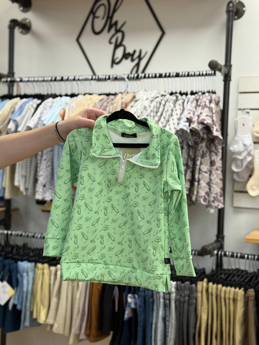Golf Greens Quarter Zip