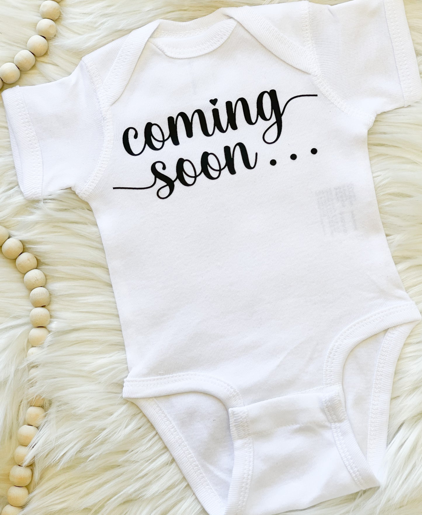 Coming Soon Newborn Onesie
