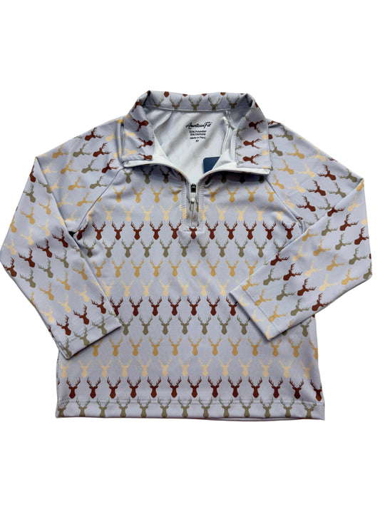 Rustic Stag Quarter Zip Pullover