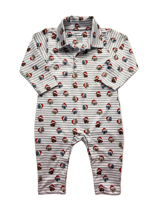 Christmas Dogs Long Sleeve Romper