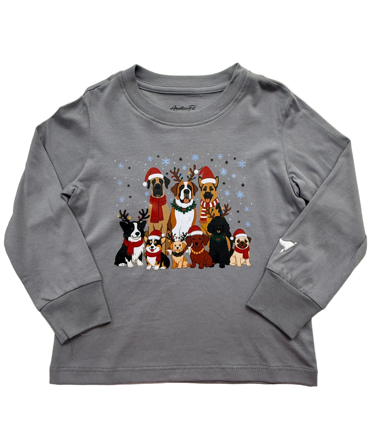 Christmas Dogs Long Sleeve Tee