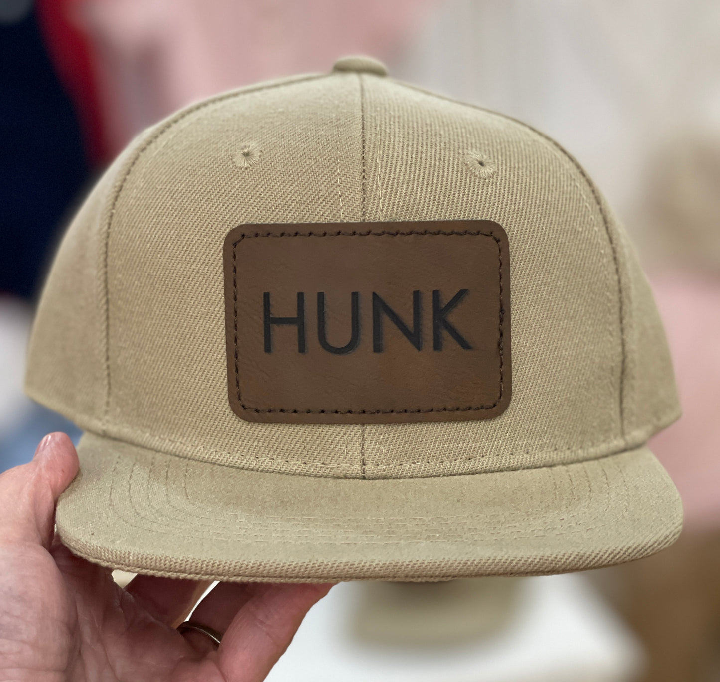 Hunk Patch SnapBack Hat (Khaki)