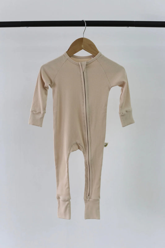 Ribbed Oat Romper