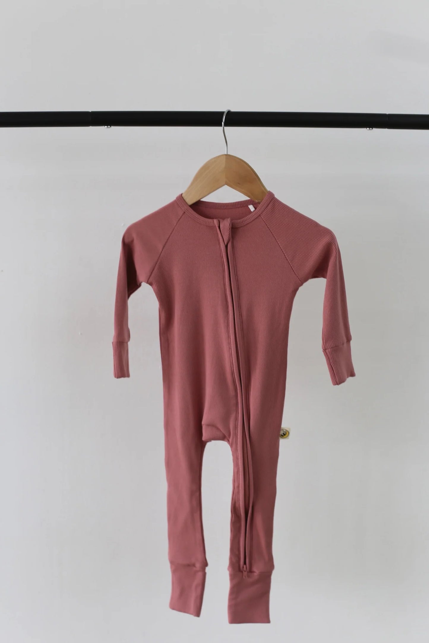 Ribbed Rose Romper