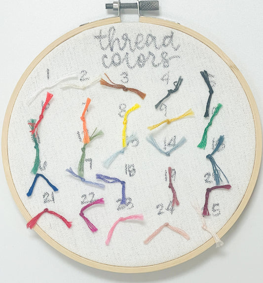 Stitch by Kelsey Vestal - Hand Drawn/Hand Stitched Add a Name Embroidery (embroidery floss thread)