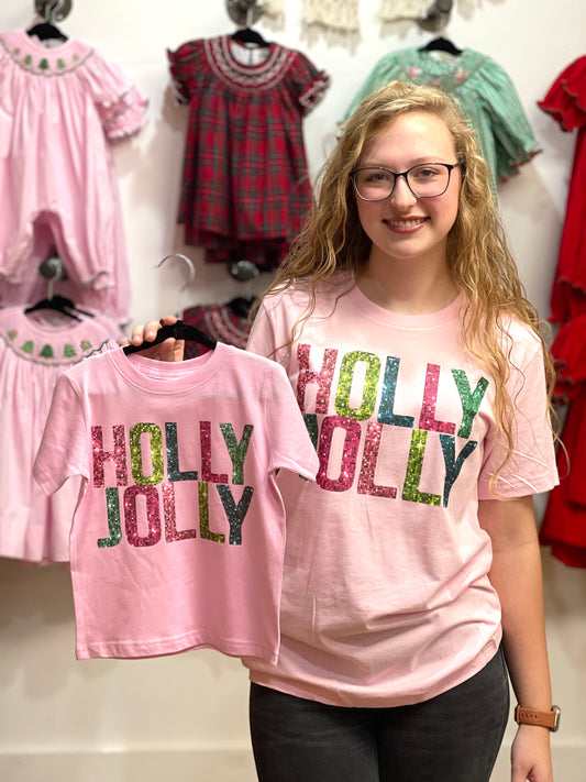 Mommy & Me-Holly Jolly Tee (Mommy Size)