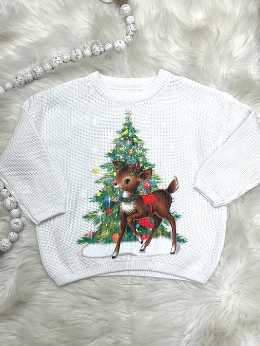 Vintage Reindeer Sweater