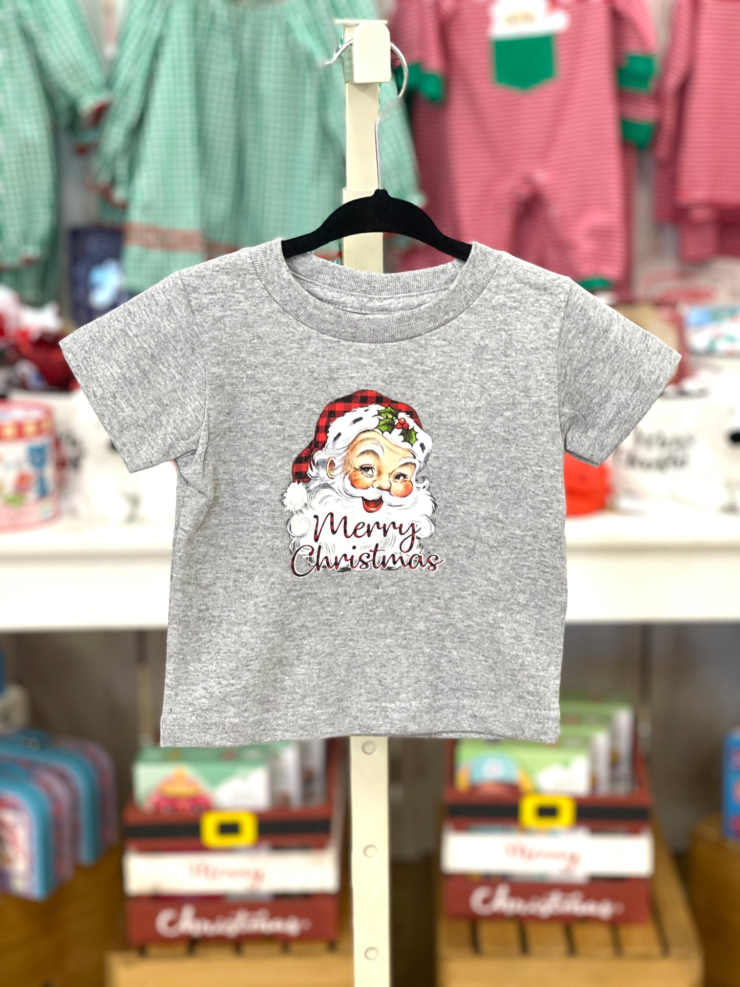 Santa Tee-Gray