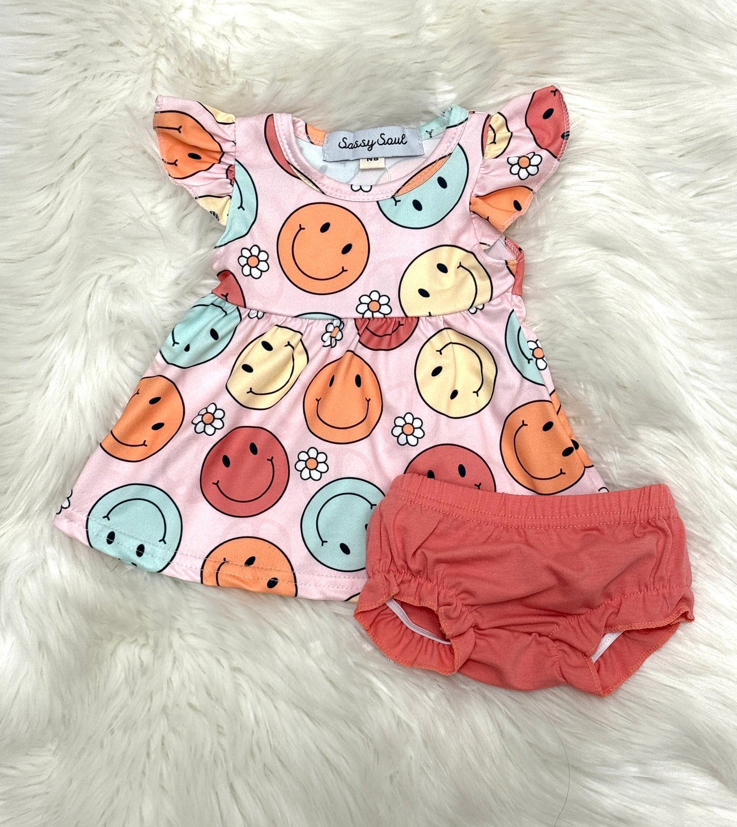 Pink Smile Bloomer Set