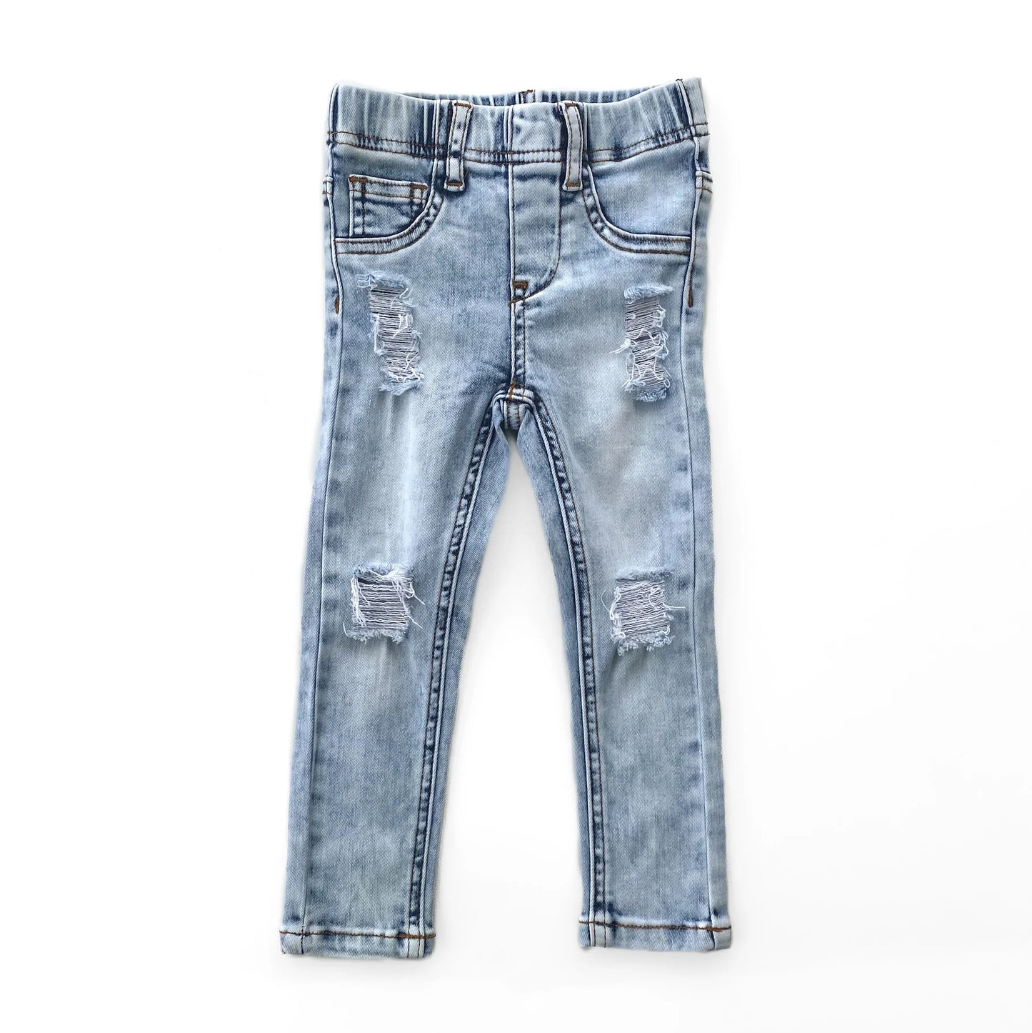 Distressed Jeans - Light Wash