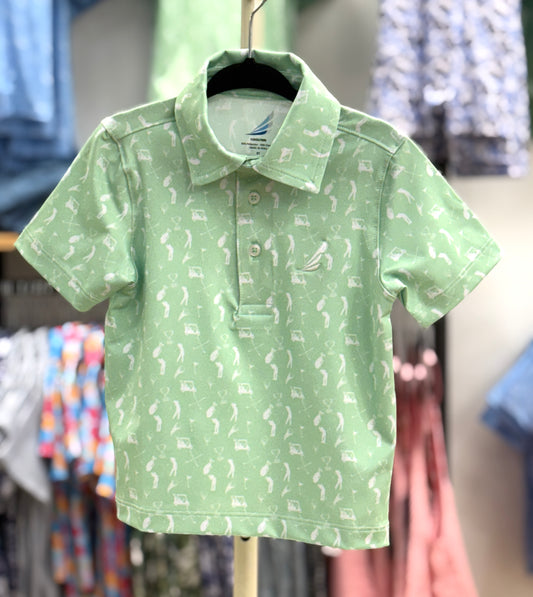 Green Golf Polo