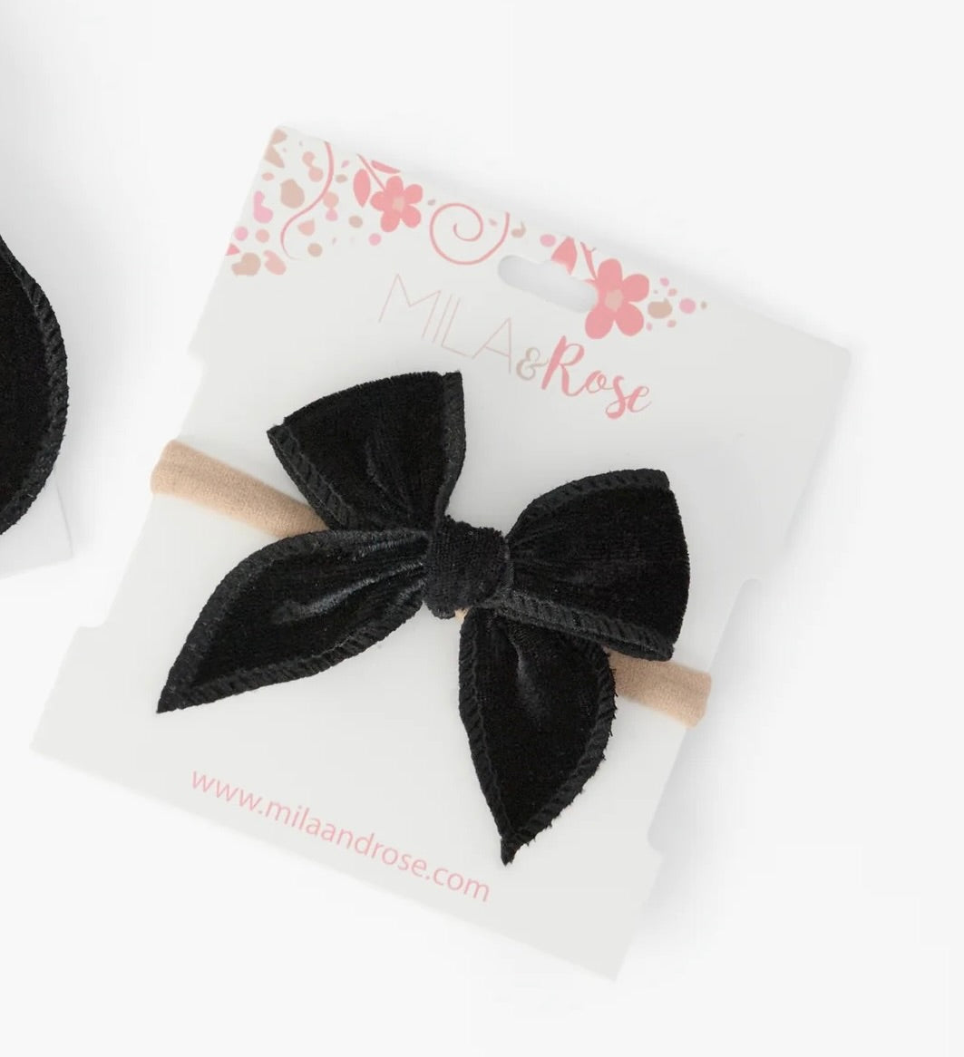 Classic Headband - Black Velvet