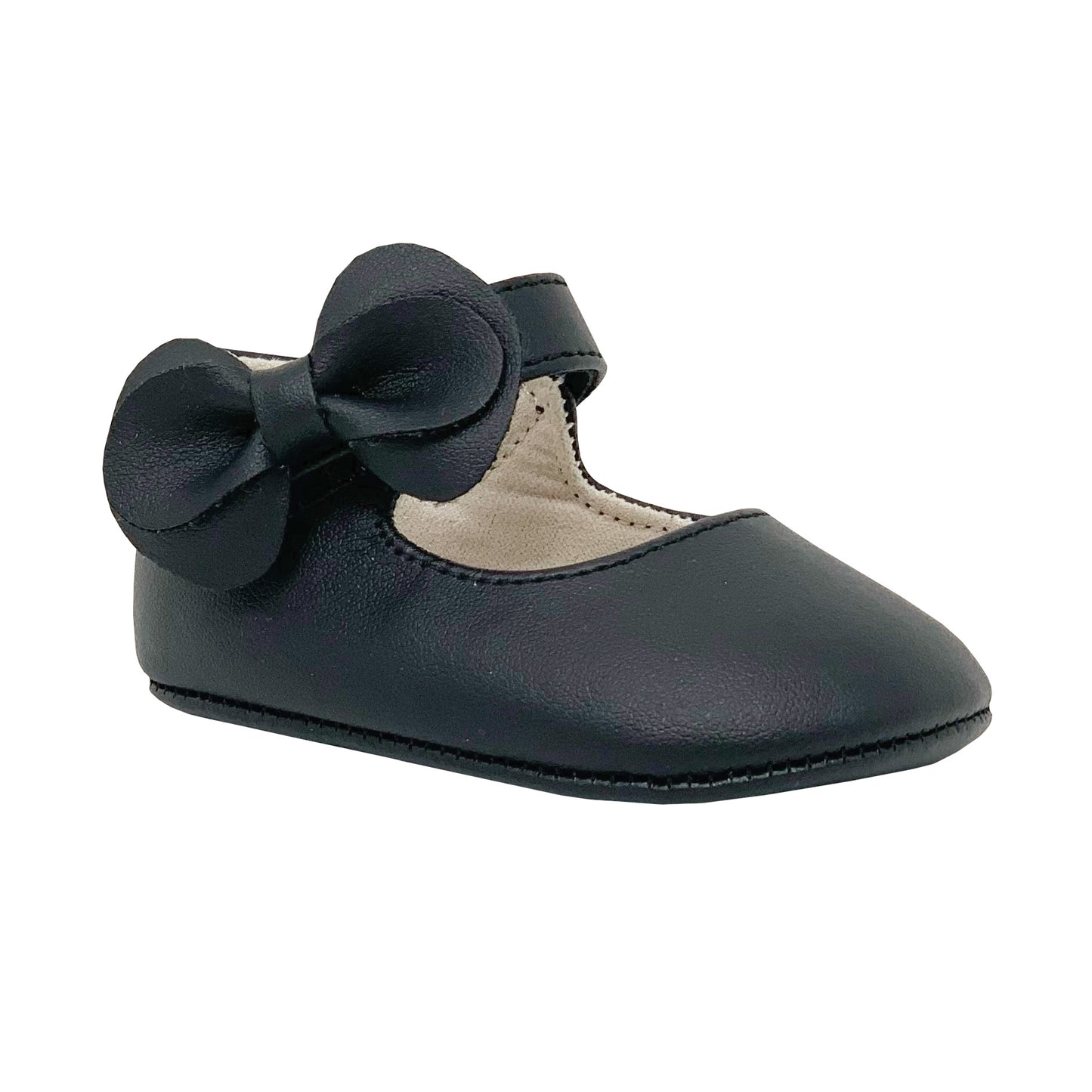 Jade Black Mary Jane Shoe w/Bow