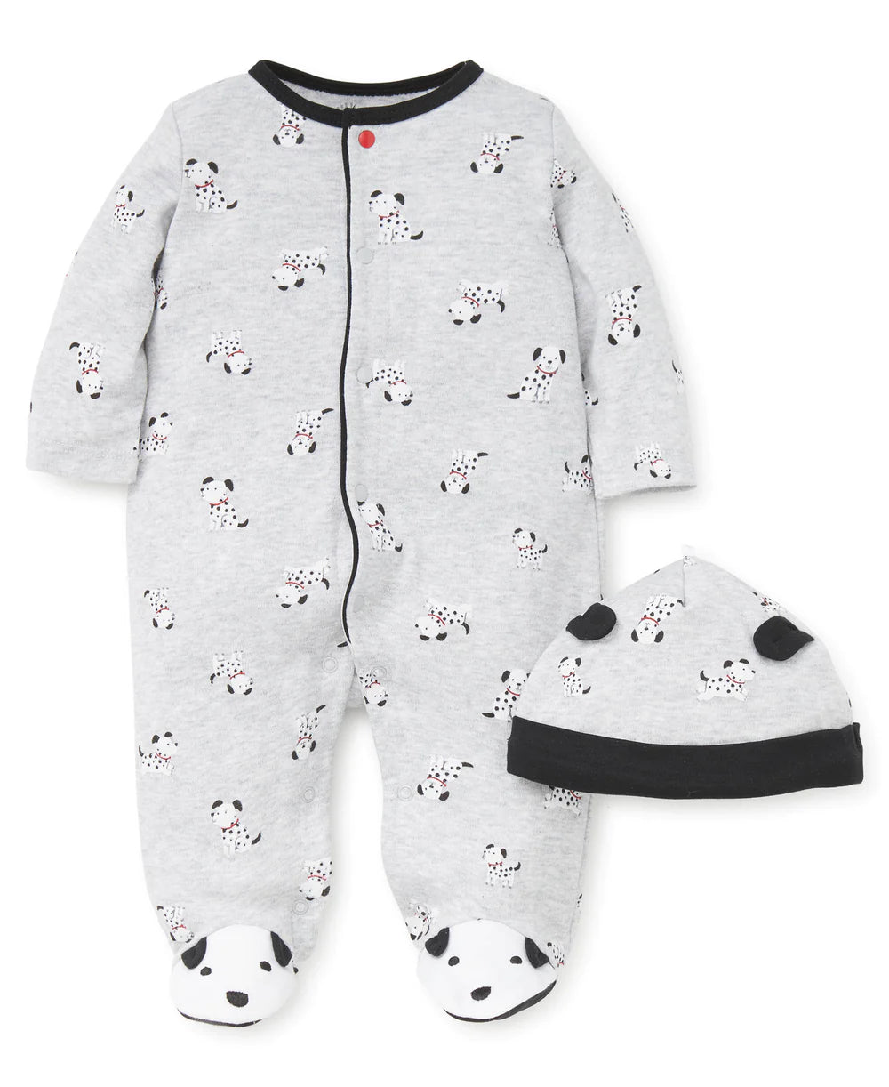 Dalmatian Footie and Hat Set