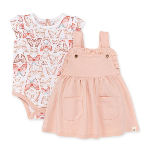 French Terry Dress with Butterfly Onesie
