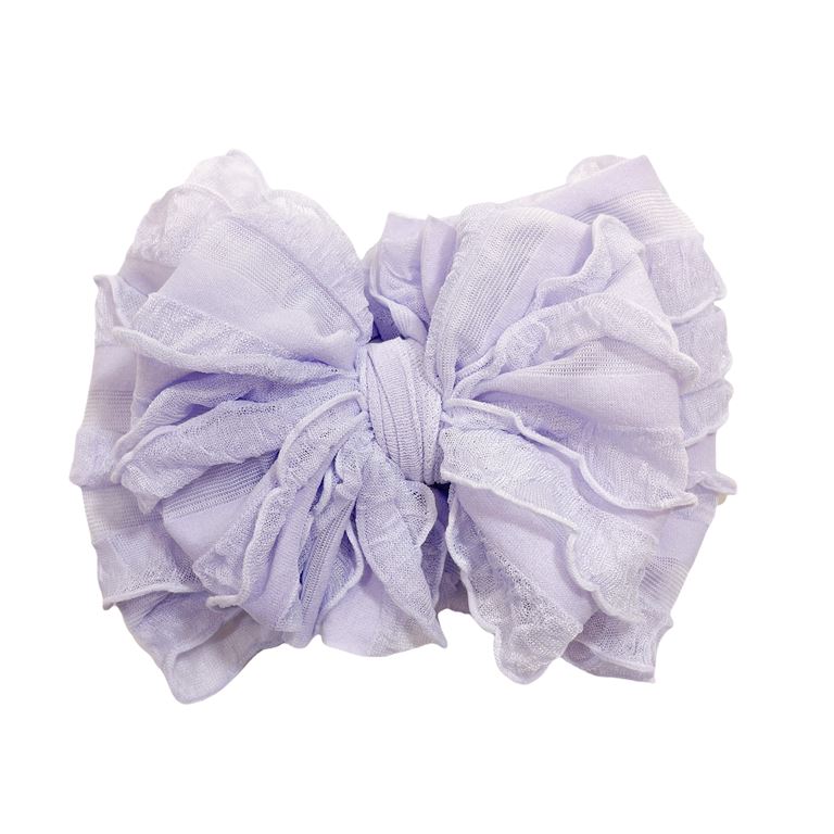 Ruffled Headband - lavender