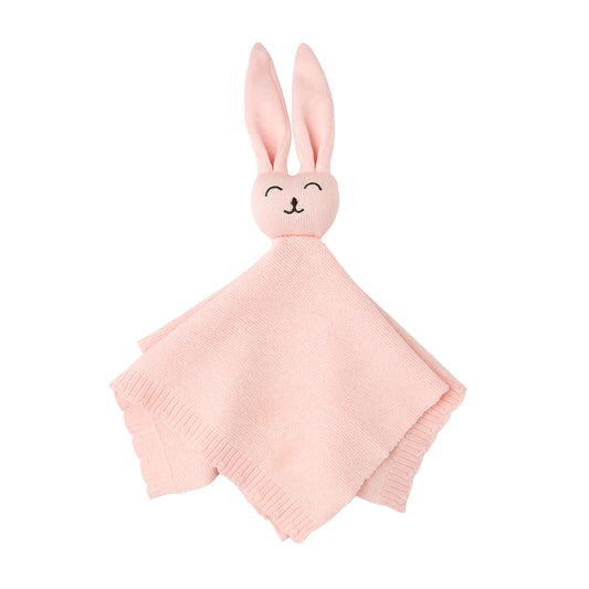 Light Pink Knit Bunny Lovey