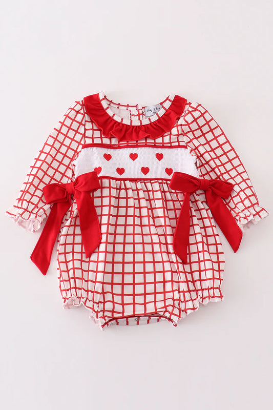 Valentine's Smocked Heart Bubble