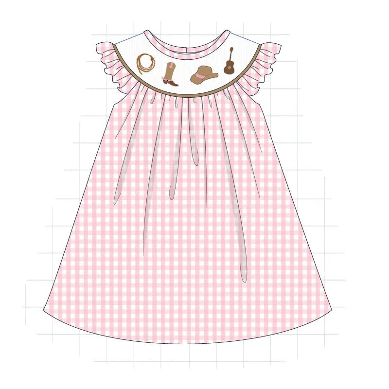 Western Music Smocked Dress