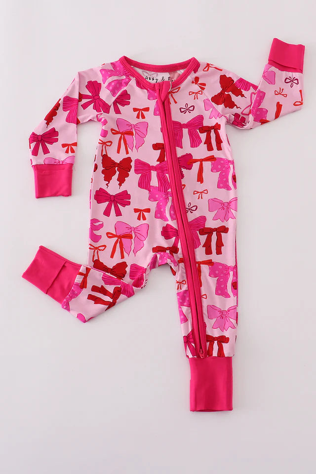 Pink Bows Bamboo Sleeper