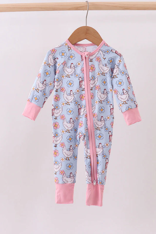 Blue Chicken Bamboo Sleeper