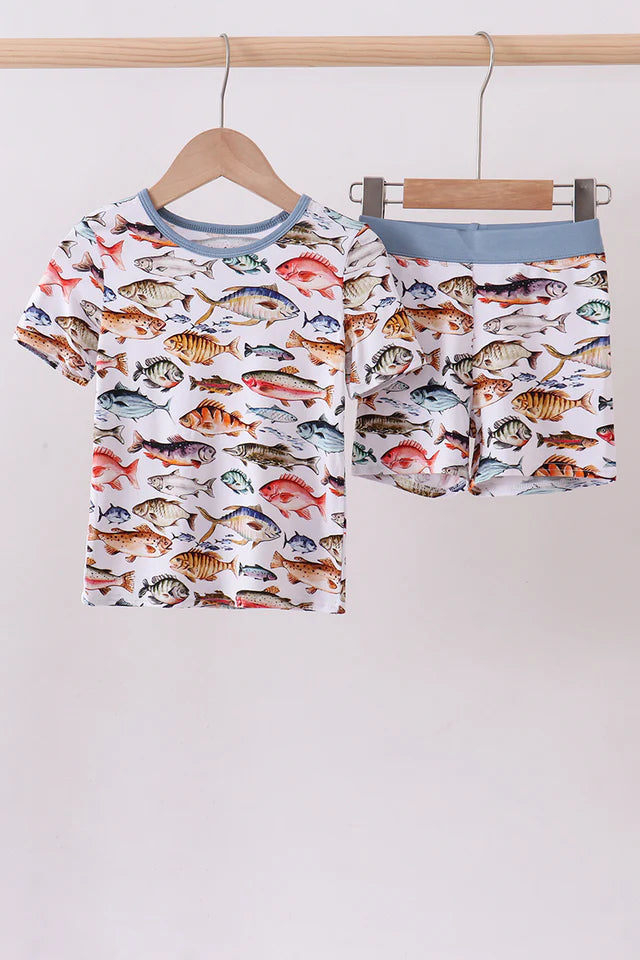 Fish Bamboo PJ Set