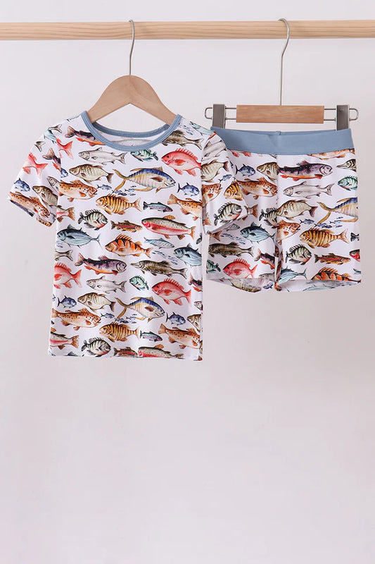 Fish Bamboo PJ Set