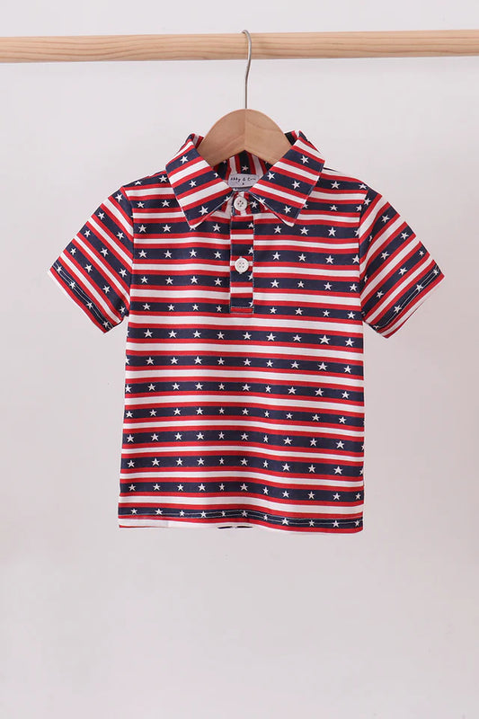 Patriotic Stripe Polo