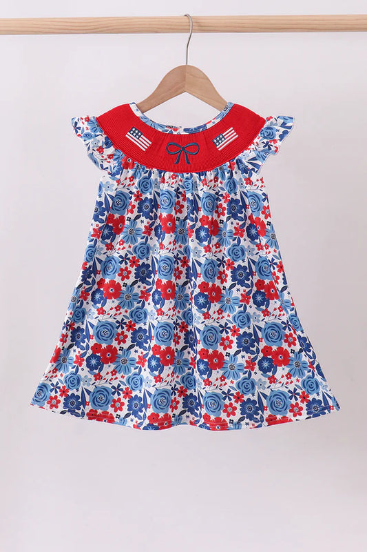 Patriotic Flag Smock Dress