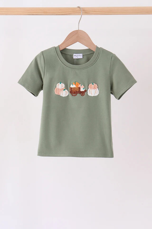 Sage Pumpkin French Knot Tee