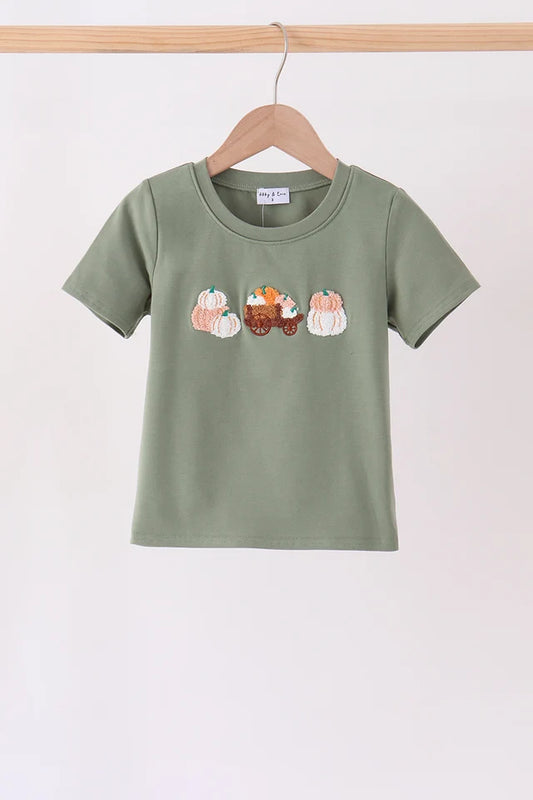 Sage Pumpkin French Knot Tee
