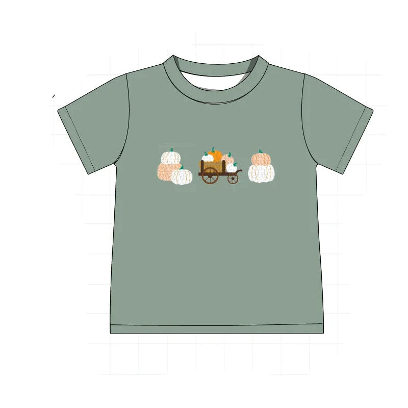 Sage Pumpkin French Knot Tee
