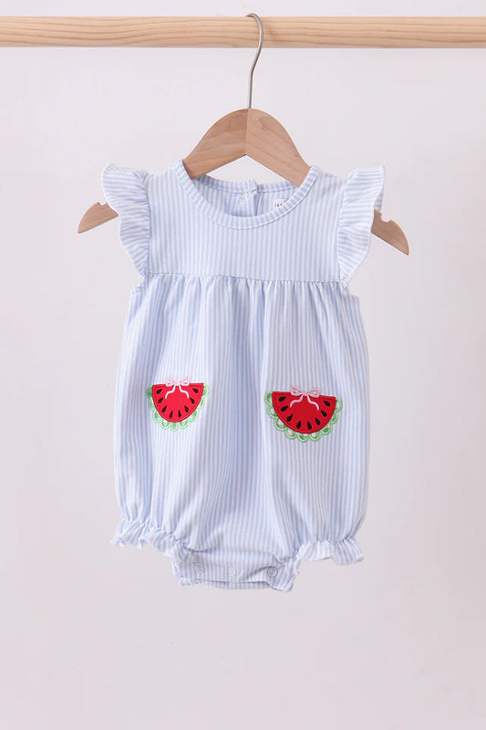 Blue Watermelon Stripe Bubble