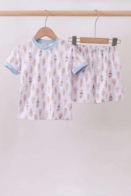Ice Cream Bamboo PJ Set