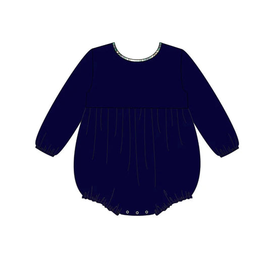 Navy Plaid Bubble