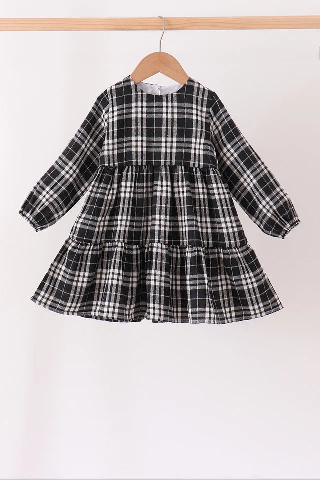 Black Plaid Dress