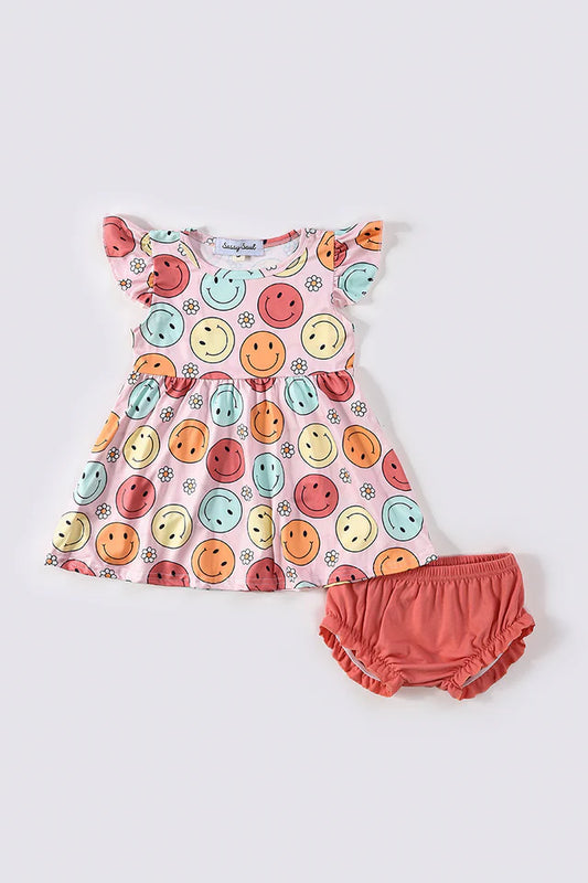 Pink Smile Bloomer Set