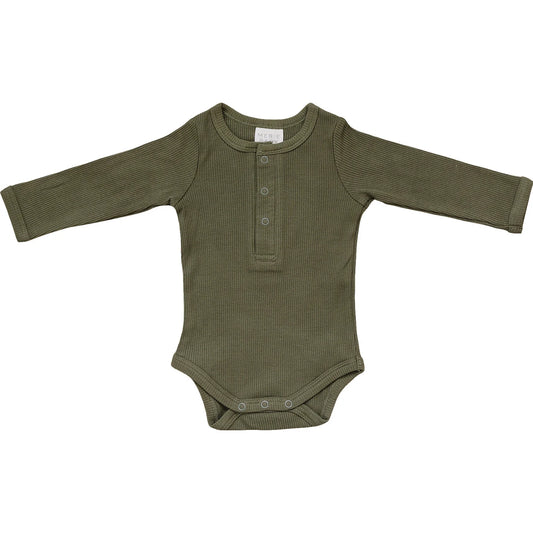 Winter Green Ribbed Bodysuit