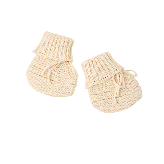 Oatmeal Knit Booties