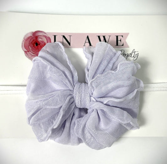 Mini Ruffled Headband - Lavender