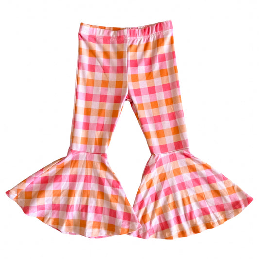 Pink Plaid Bell Bottoms