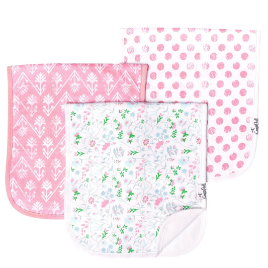 Copper Pearl Burp Cloth Set (3-pack) - Claire