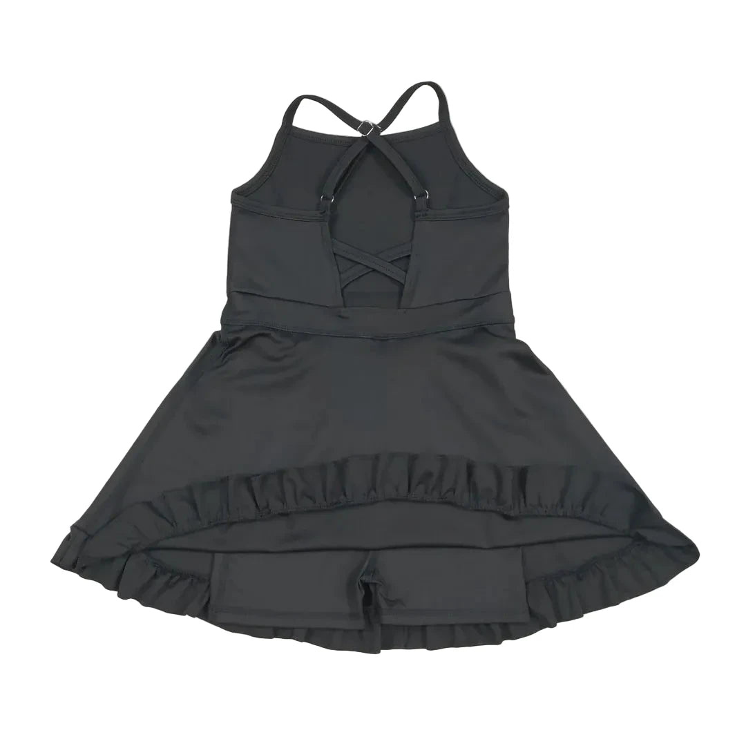 Black Active Dress with Shorts